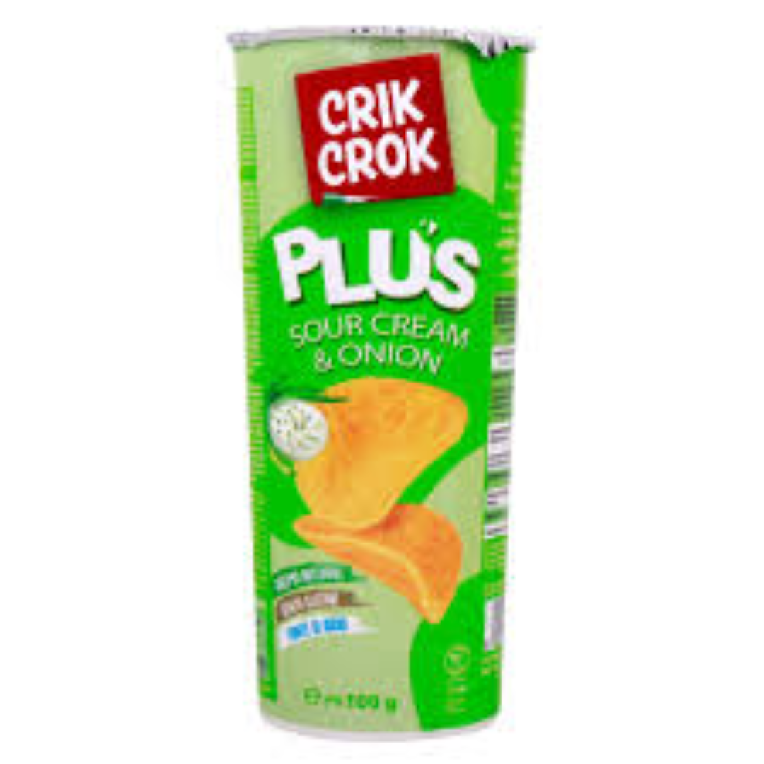 CRIK CROK PLUS SOUR CREAM N ONION 100G